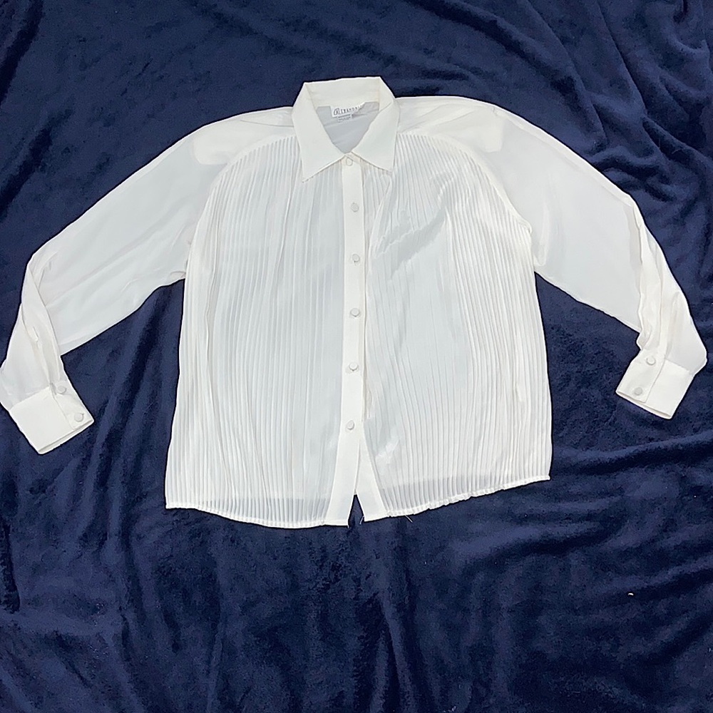 Vintage Alexandria pleated blouse